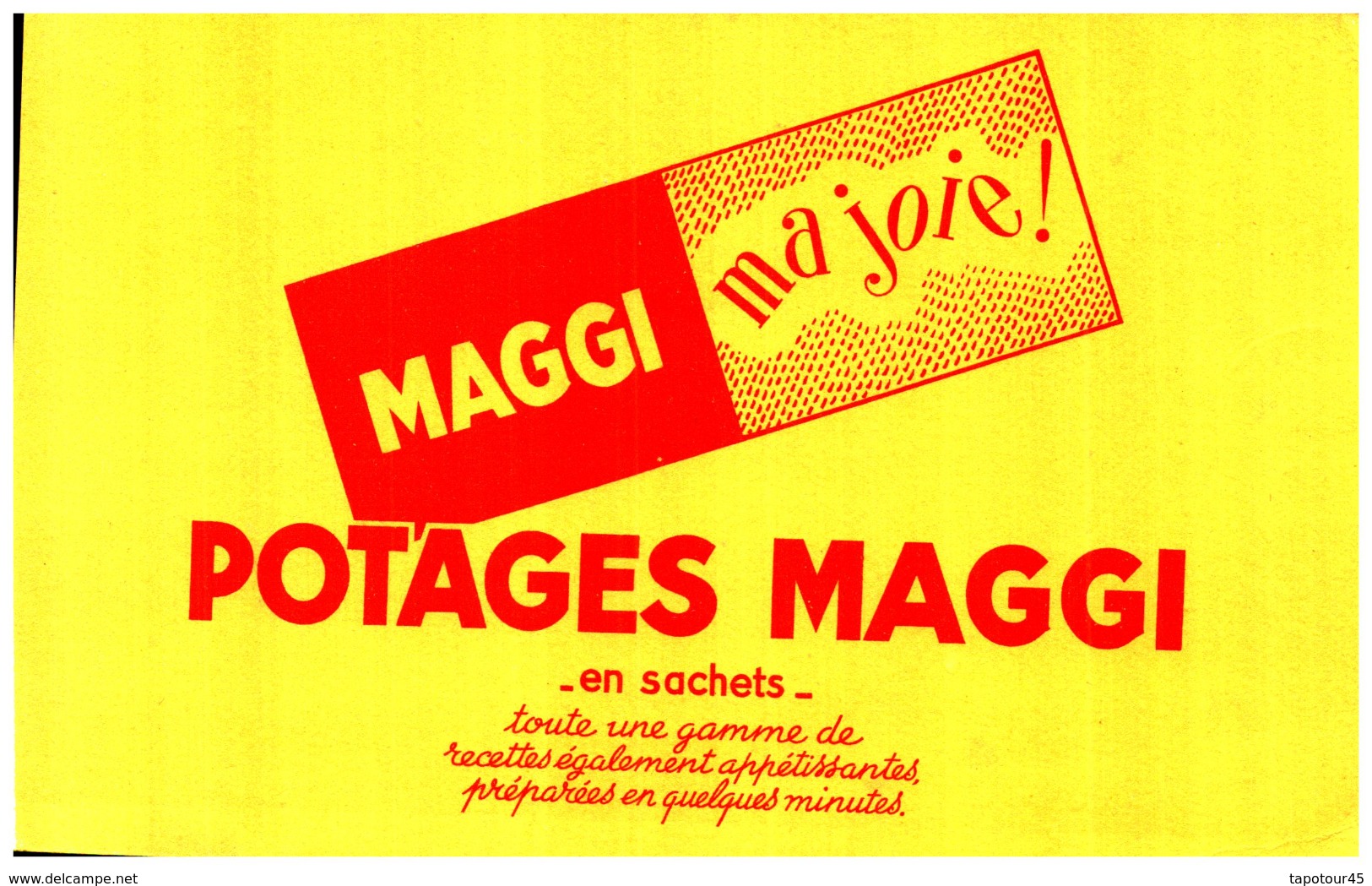 Po Ma/Buvard    Potage Maggi (N= 4) - Sopas & Salsas