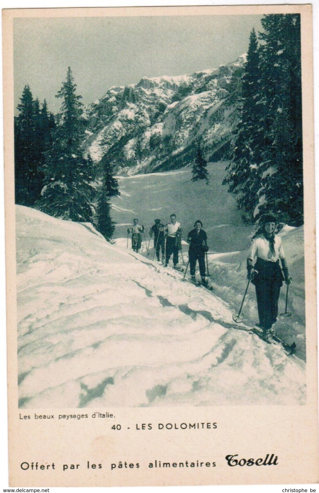 Les Beaux Paysages D'Italie, Les Dolomites, Offert Pas Les Pâtes Alimentaires Toselli (pk32126) - Andere & Zonder Classificatie