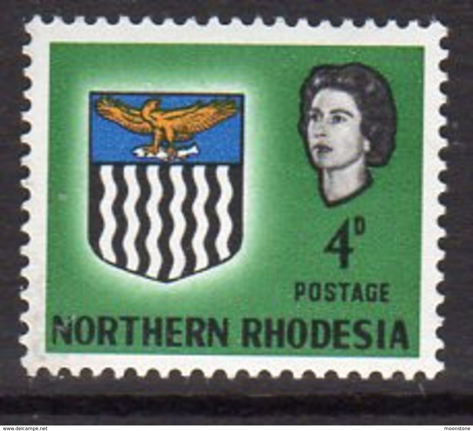 Northern Rhodesia QEII 1963 Coat Of Arms 4d Definitive, SG 79, MNH (BA) - Rodesia Del Norte (...-1963)