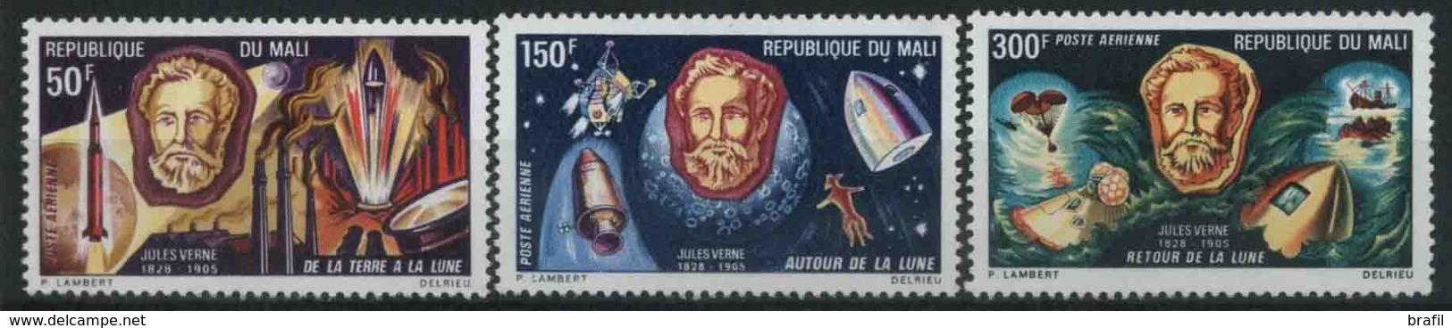 1970 Mali, Jules Verne Posta Aerea , Serie Completa Nuova (**) - Mali (1959-...)