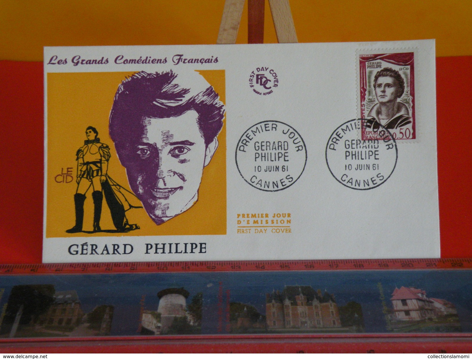 FDC > 1960-1969 > Gérard Philipe - Canne - 10.6.1961 - 1er Jour. Coté 5 &euro; - 1960-1969