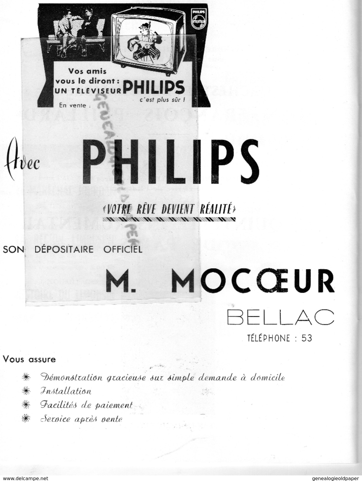 87 - BELLAC - PROGRAMME 7E FESTIVAL 1960-  ANDRE CLUZEAU-L' OTAGE-OPERA COMIQUE BALLET- J.F. PAILLARD-GIRAUDOUX-TARTUFFE