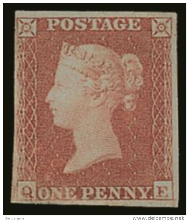 1841 1d Red Brown, (Q-E), SG 8, Fresh Mint Og. Lovely Bright Stamp With Clear Margins All Round But Corner Crease... - Otros & Sin Clasificación