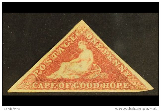 CAPE OF GOOD HOPE 1d Deep Rose Red On White Paper, SG 5b, Fine And Fresh Mint, Large Part Og With Clear To Large... - Ohne Zuordnung