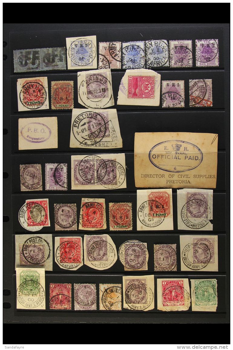 ARMY POST OFFICE POSTMARKS 1900-02 Boer War Period Collection Of Stamps Of OFS, Transvaal, COGH, And Natal, Plus... - Ohne Zuordnung
