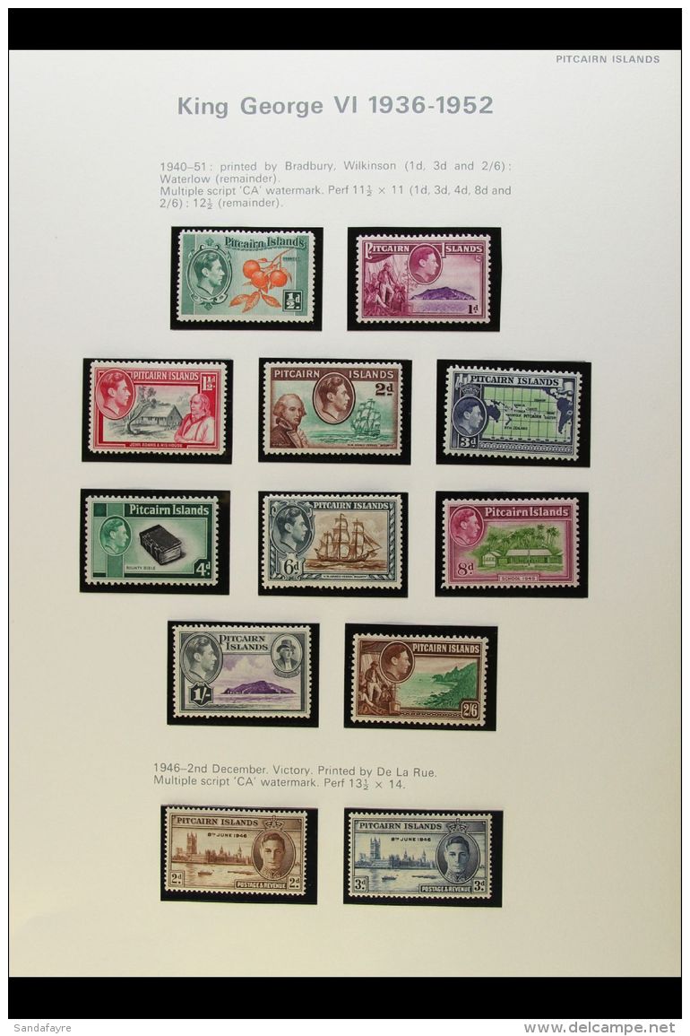 1940-1982 SUPERB MINT COLLECTION A Beautiful All Different Collection On Album Pages, Appears To Be Complete To... - Pitcairninsel