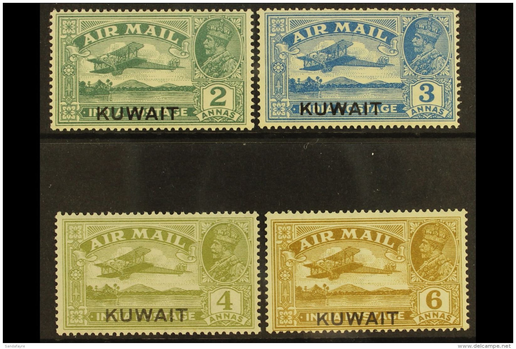 1933-34 AIR Set, SG 31/34, Never Hinged Mint, Light Gum Toning. (4 Stamps) For More Images, Please Visit... - Koeweit