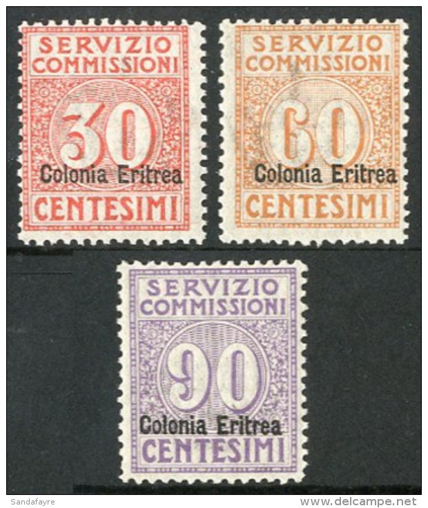 COMMISSION SERVICES 1916 Complete Set, Sass S64, Superb NHM. (3 Stamps) For More Images, Please Visit... - Eritrea