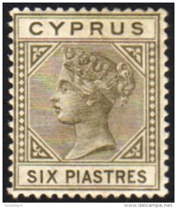 1882-6 6pi Olive-grey, Die I, Wmk Crown CA, SG.21, Fine Mint. For More Images, Please Visit... - Other & Unclassified