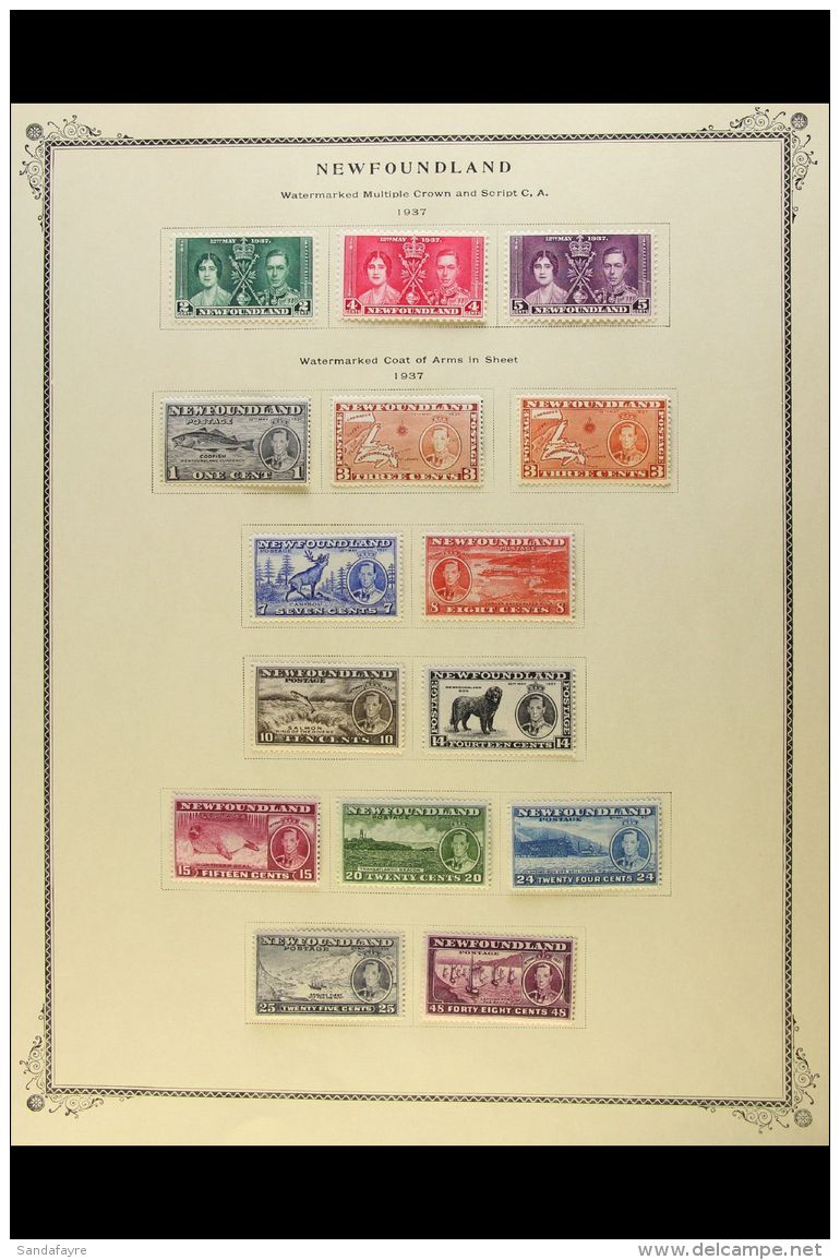 1937-49 MINT KGVI COLLECTION Presented On Printed Pages, Highly Complete For This Reign Including Dues. Lovely... - Andere & Zonder Classificatie