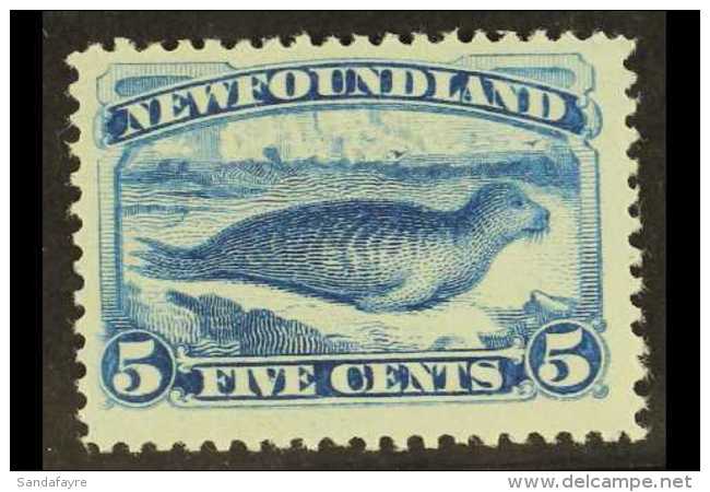 1887 5c Deep Blue, SG 53, Very Fine Lightly Hinged Mint For More Images, Please Visit... - Andere & Zonder Classificatie