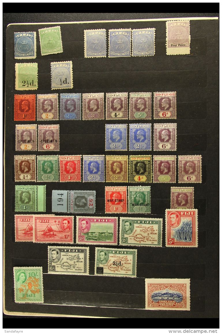 OCEANIA - COMMONWEALTH 1870's-1980's Mint (some Never Hinged) Or Used Chiefly All Different Stamps In A Stockbook,... - Andere & Zonder Classificatie