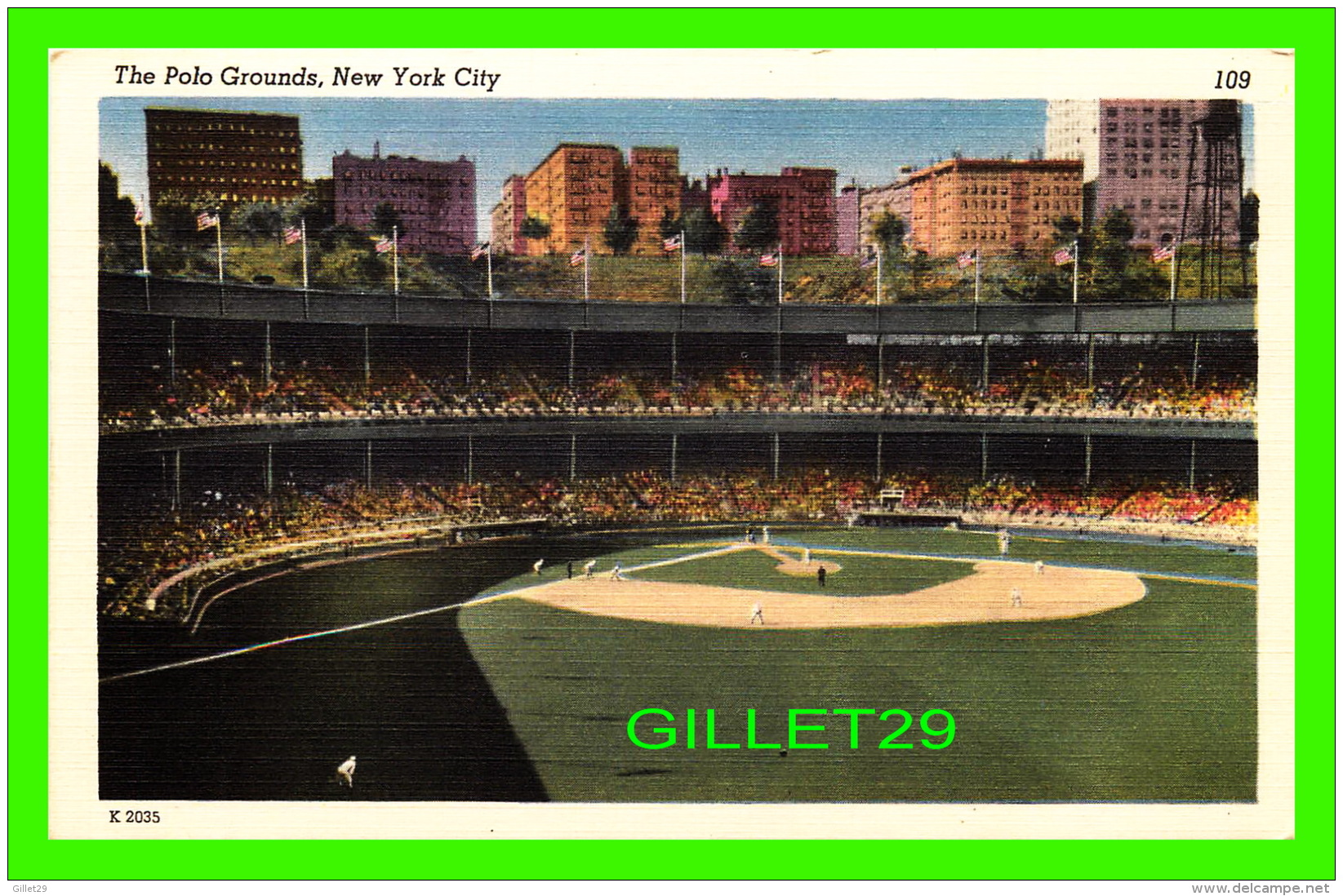 NEW YORK CITY, NY - THE POLO GROUNDS  AT 155th STREET & 8th AVENUE - HOME OF NEW YORK GIANTS - - Estadios E Instalaciones Deportivas