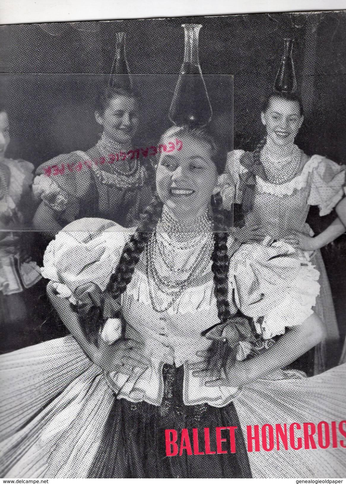 HONGRIE-BALLET HONGROIS-1957-TZIGANE-REZSO VARJASI-MIKLOS RABAI-ISTVAN ALBERT-LASZLO GULYAS-GABOR BAROSS-RICCI RITZ - Programs