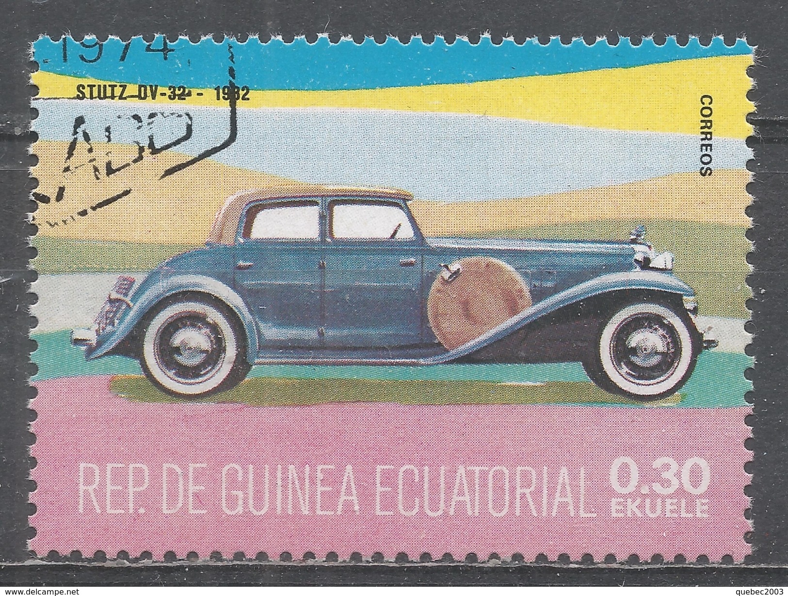 Equatorial Guinea 1974. #Aut05 (U) Automobile, Stutz OV 32, 1932 - Guinée Equatoriale