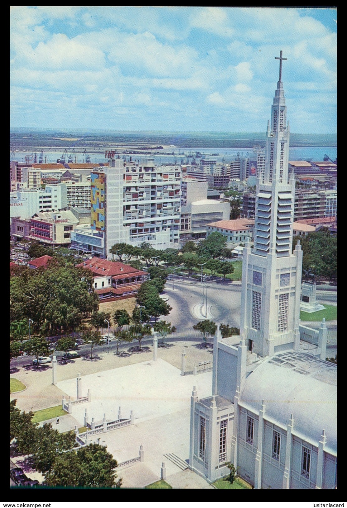 LOURENÇO MARQUES - Torre Da Catedral E Cidade (baixa) (Ed.Livraria Progresso Nº 10) Carte Postale - Mozambique