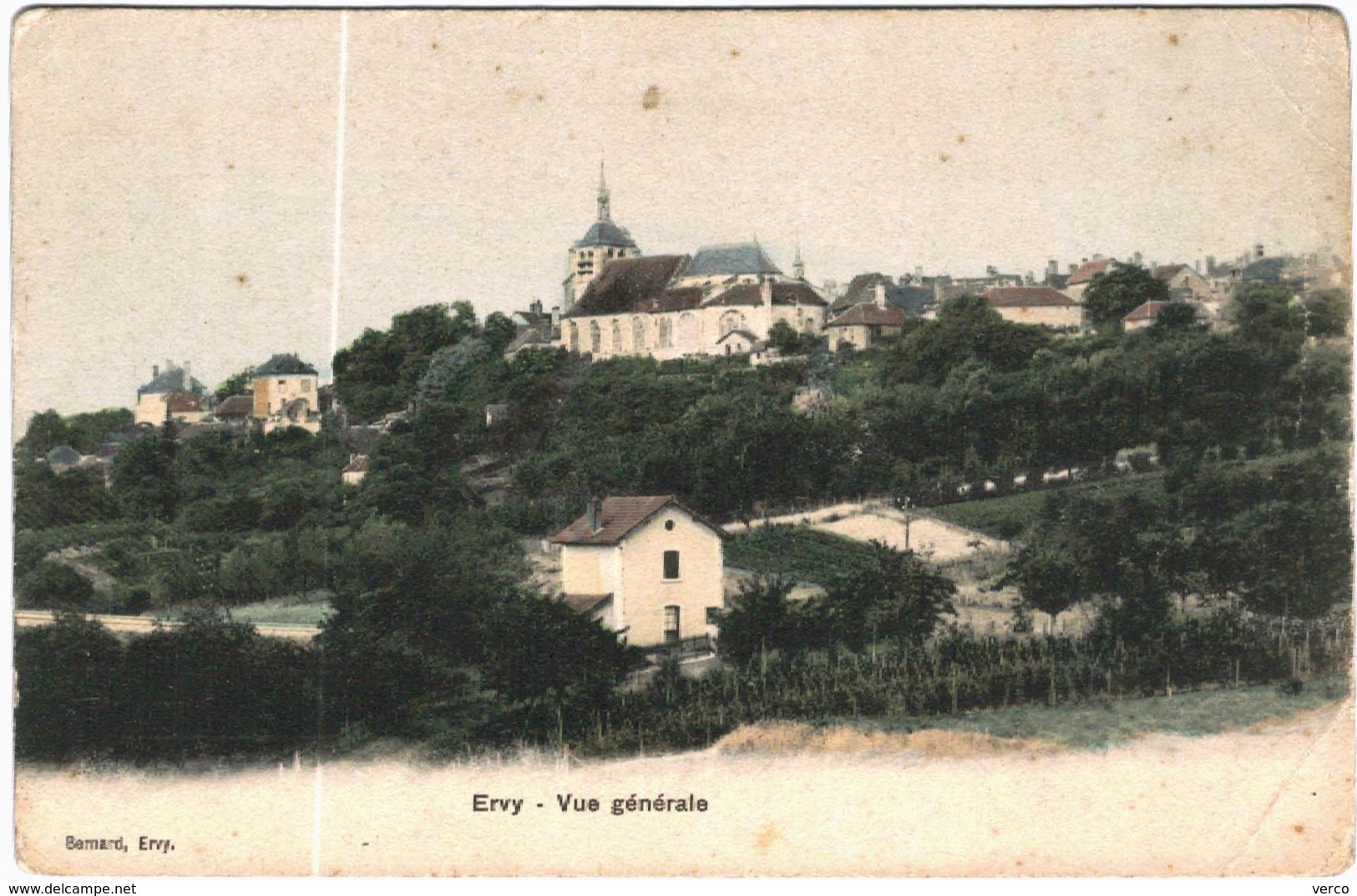 Carte Postale Ancienne De ERVY LE CHATEL-vue Générale - Ervy-le-Chatel