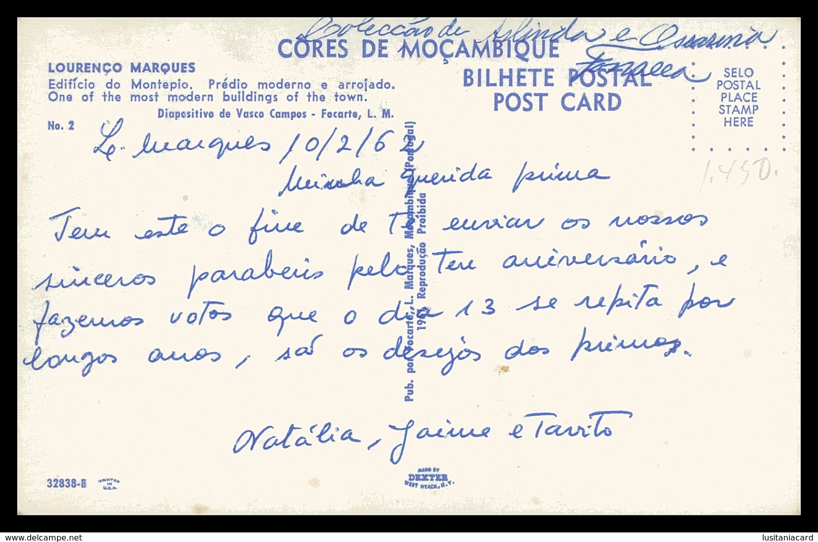 LOURENÇO MARQUES - BANCOS - Edificio Do Montepio. Prédio Moderno E Arrojado  (Ed.Focarte Nº 2) Carte Postale - Mozambique