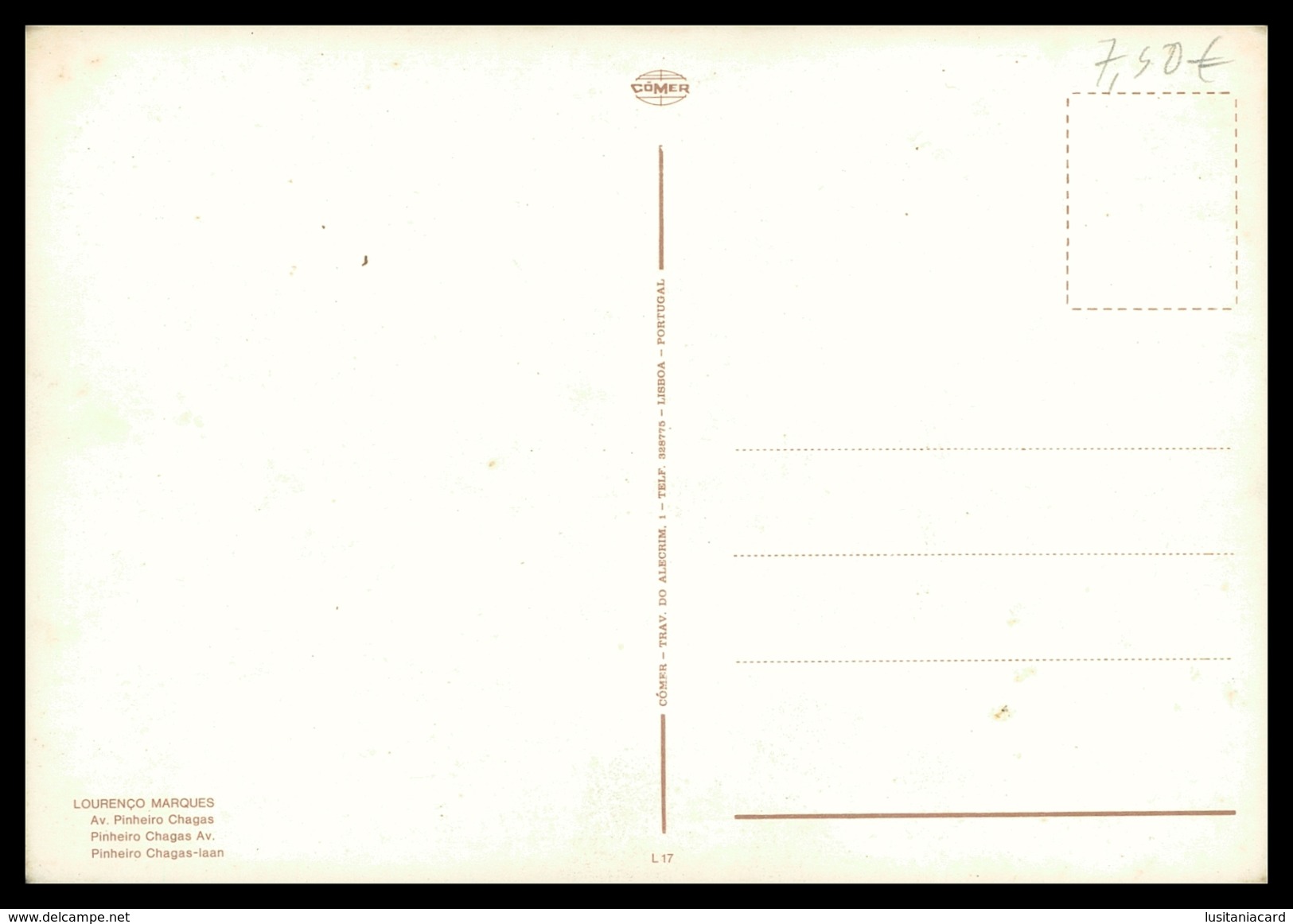 LOURENÇO MARQUES -Avenida Pinheiro Chagas ( Ed. Cômer Nº L17) Carte Postale - Mozambique