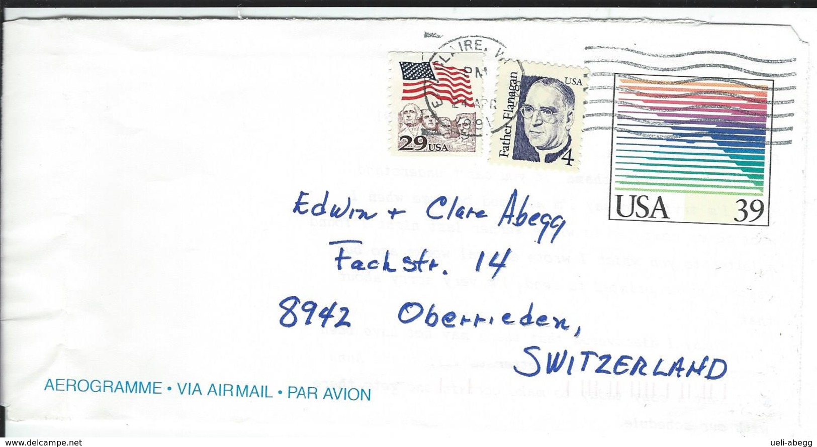 Eau Claire 24.4.91 Nach Oberrieden CH - 1981-00