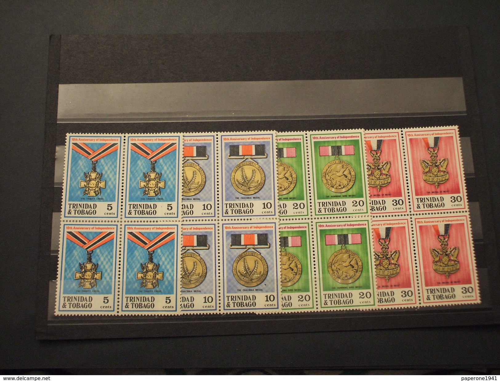 TRINIDAD E TOBAGO - 1973 MEDAGLIE 4 VALORI, In Quartina(block Of Four) - NUOVI(++) - Trindad & Tobago (1962-...)