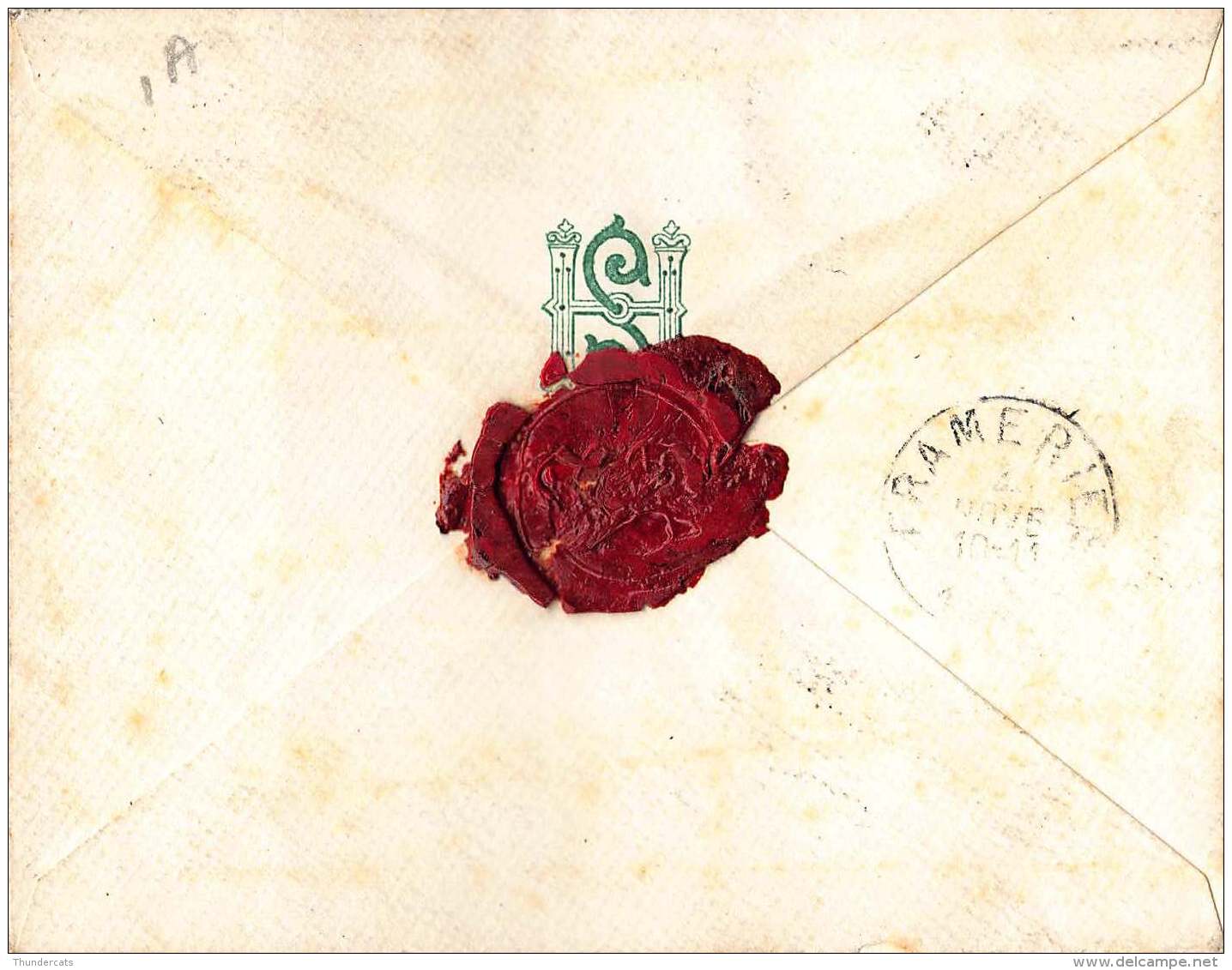 BRIEF 1897 WERELDTENTOONSTELLING FORRIERE FRAMERIES LETTRE 1897 EXPOSITION - 1894-1896 Tentoonstellingen