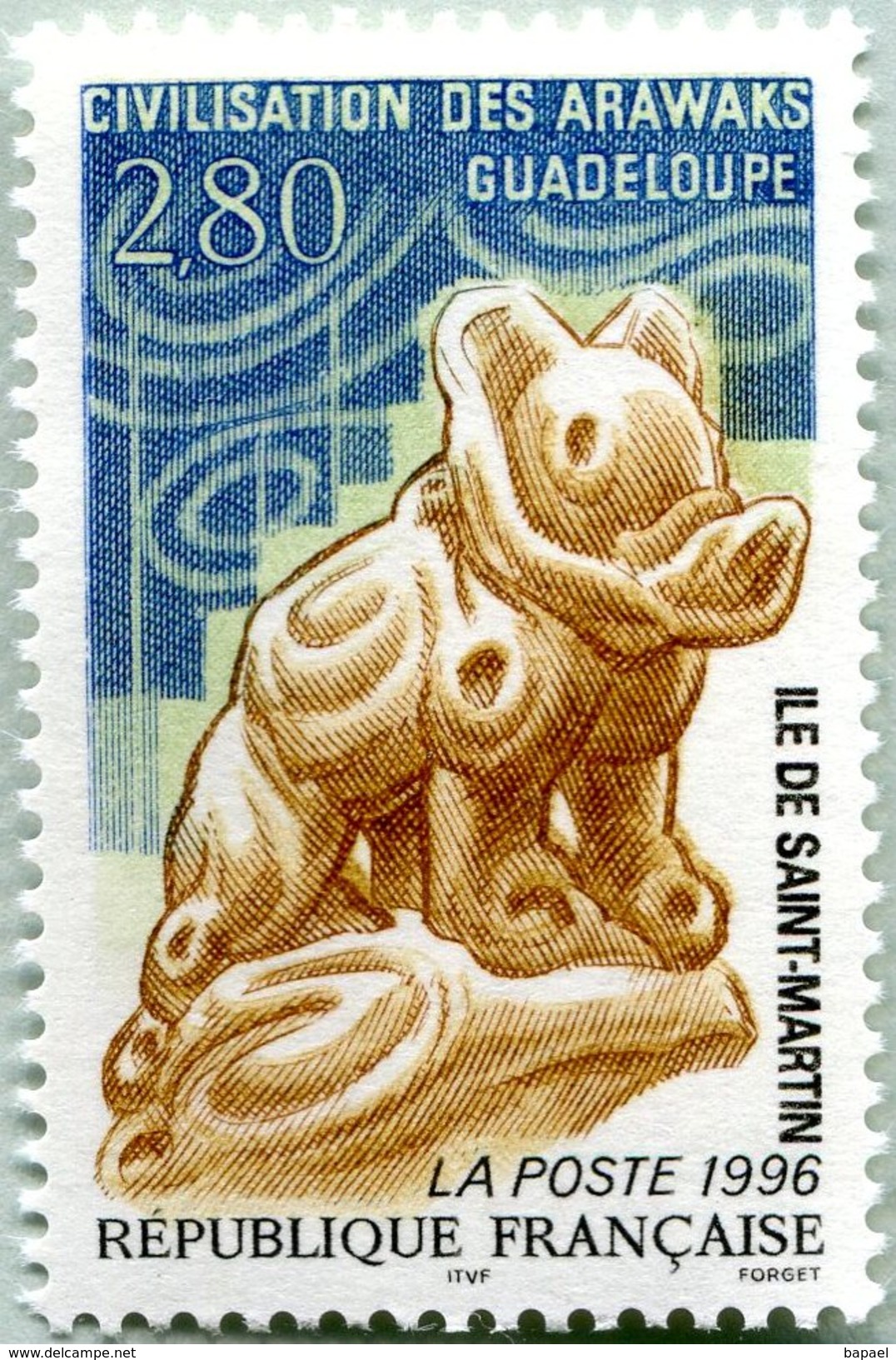 N° Yvert & Tellier 2988 - Timbre De France (1996) - MNH - Chien En Céramique (Civilisation Arawaks) - Unused Stamps