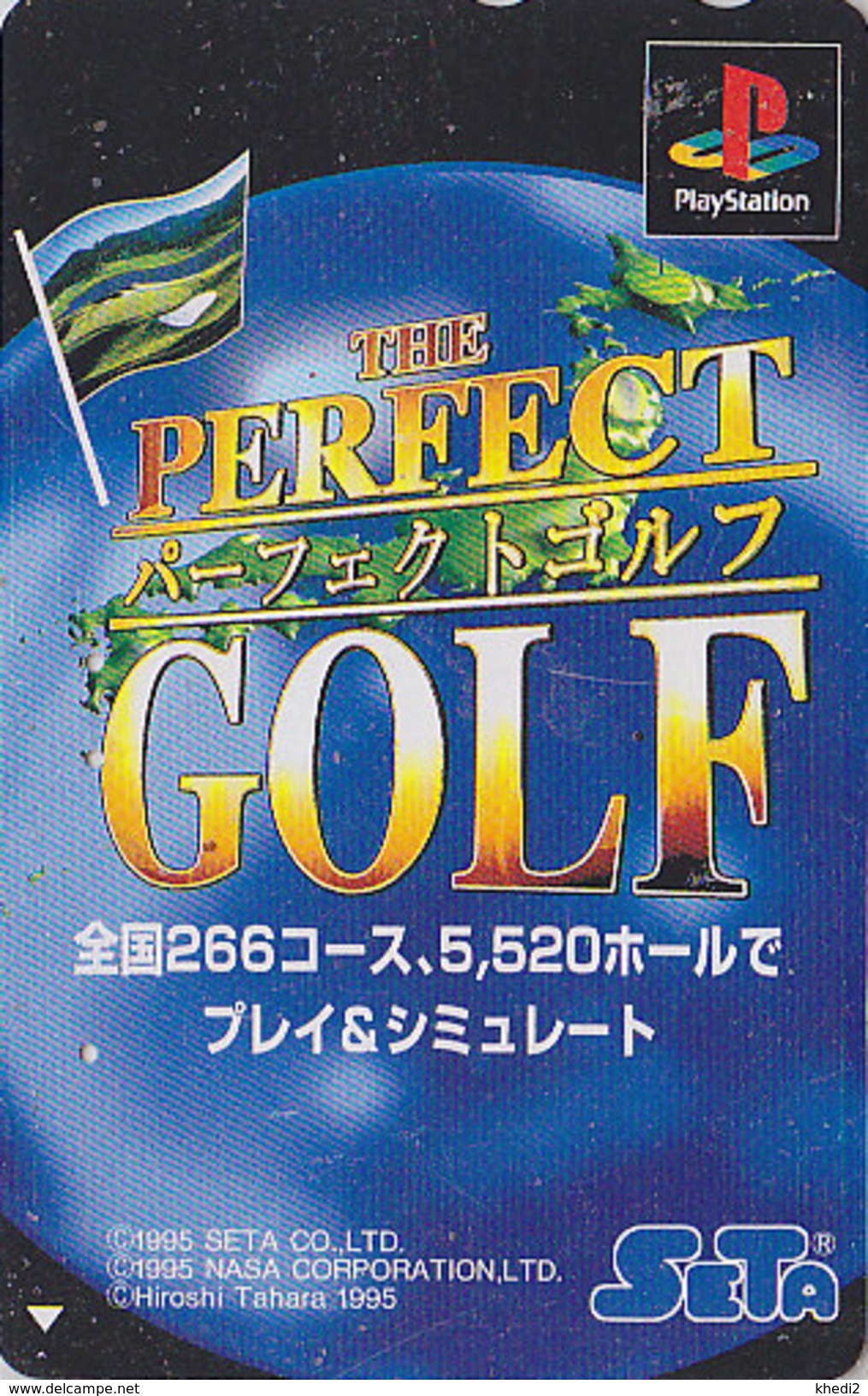 Télécarte JAPON / 110-011 - JEU VIDEO - PLAYSTATION * PERFECT GOLF * - Sport GAME JAPAN Phonecard - Jeux