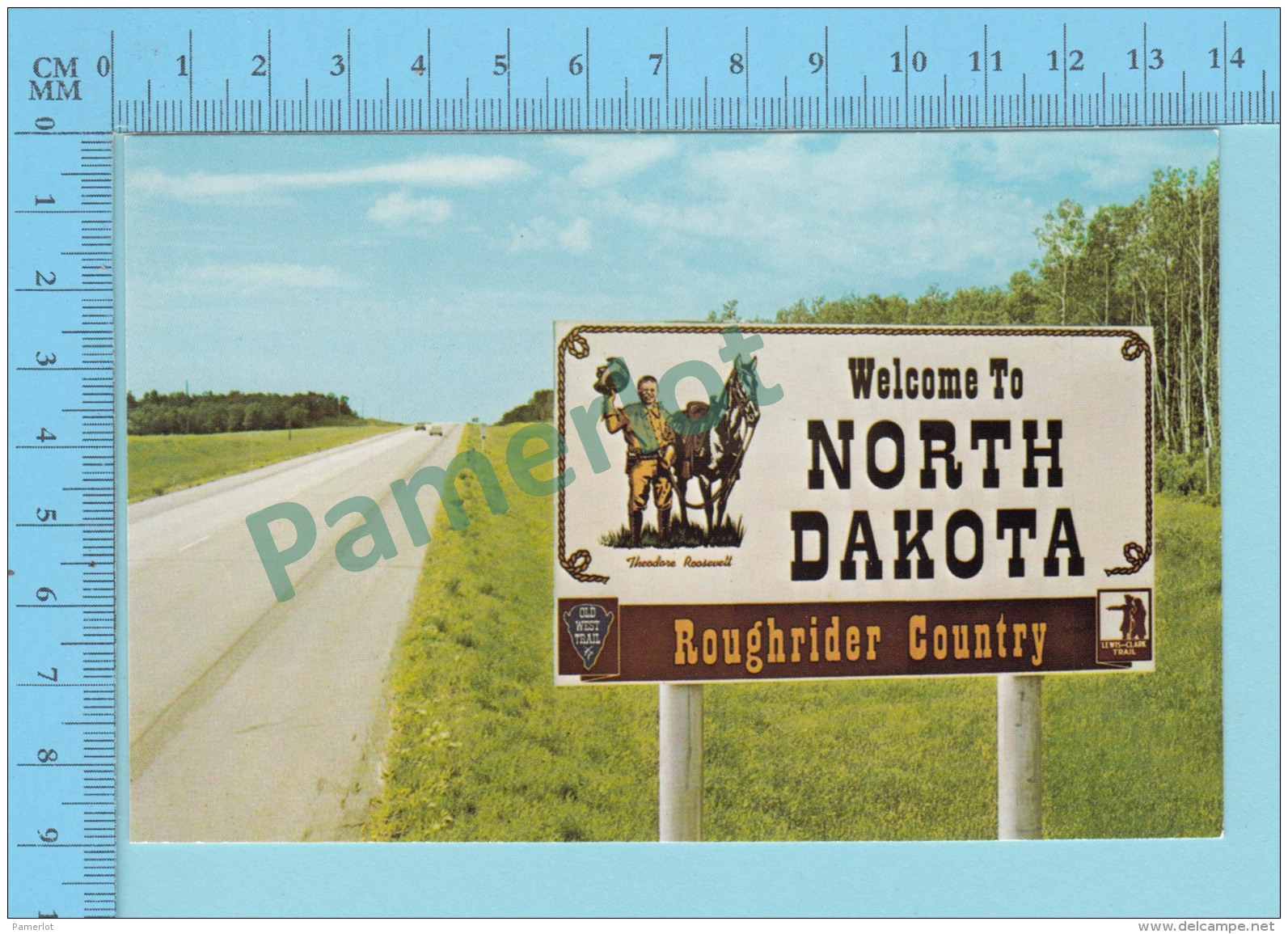 Border Sing .- Welcom To North Dakota " Roughrider County" - 2 Scans - Other & Unclassified