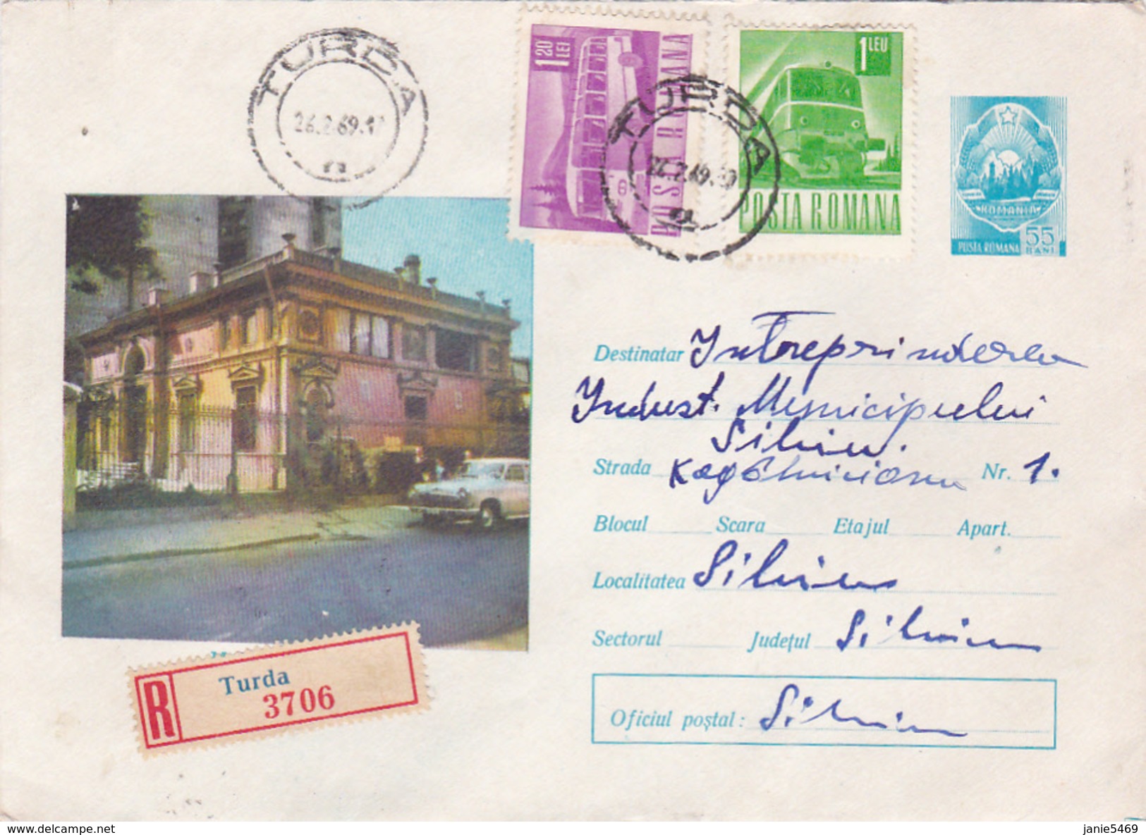 Romania 1969 Registered Cover Sent To Australia .Transports - Covers & Documents