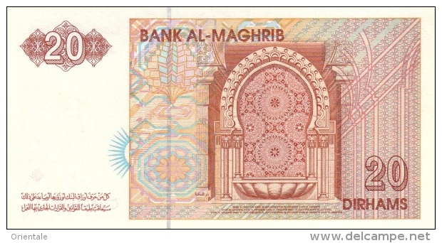 MOROCCO P. 67b 20 D 1996 UNC - Maroc