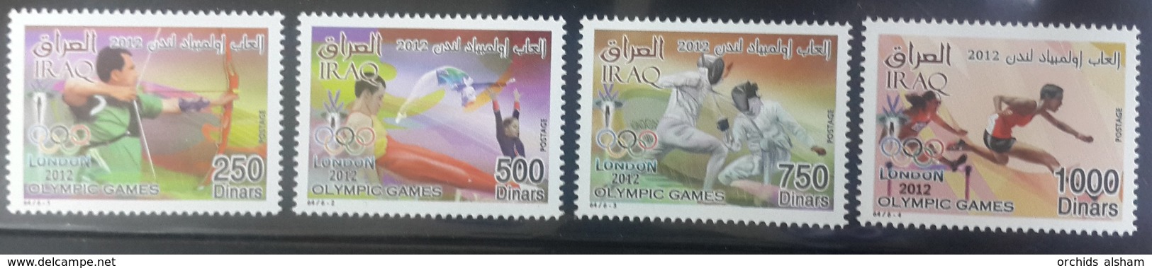 Iraq 2012 Complete Set 4v. MNH - London Olympic Games - Iraq