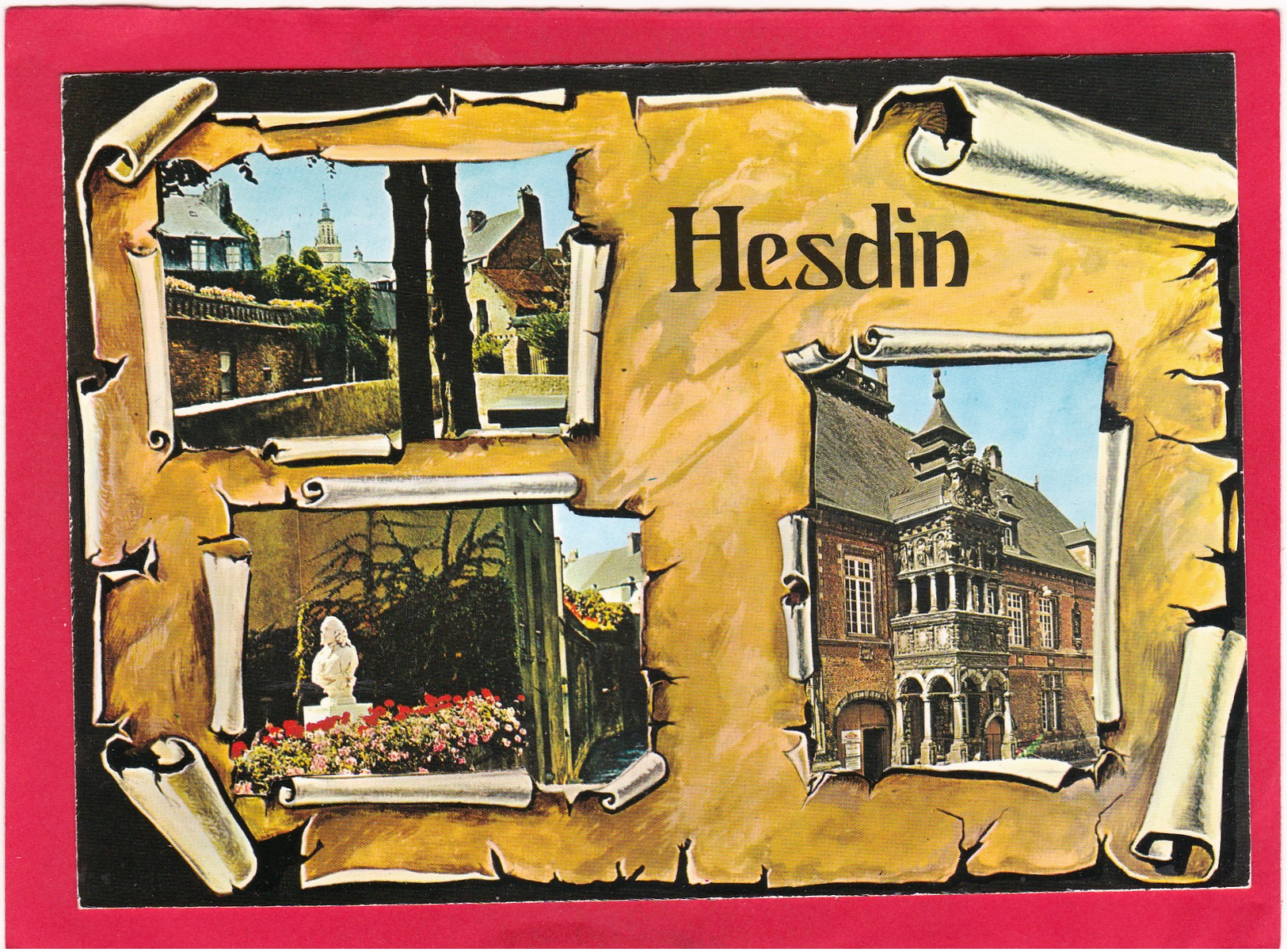 Modern Multi Post Card Of Hesdin, Nord-Pas-de-Calais, France,Posted With Stamp,D10. - Nord-Pas-de-Calais