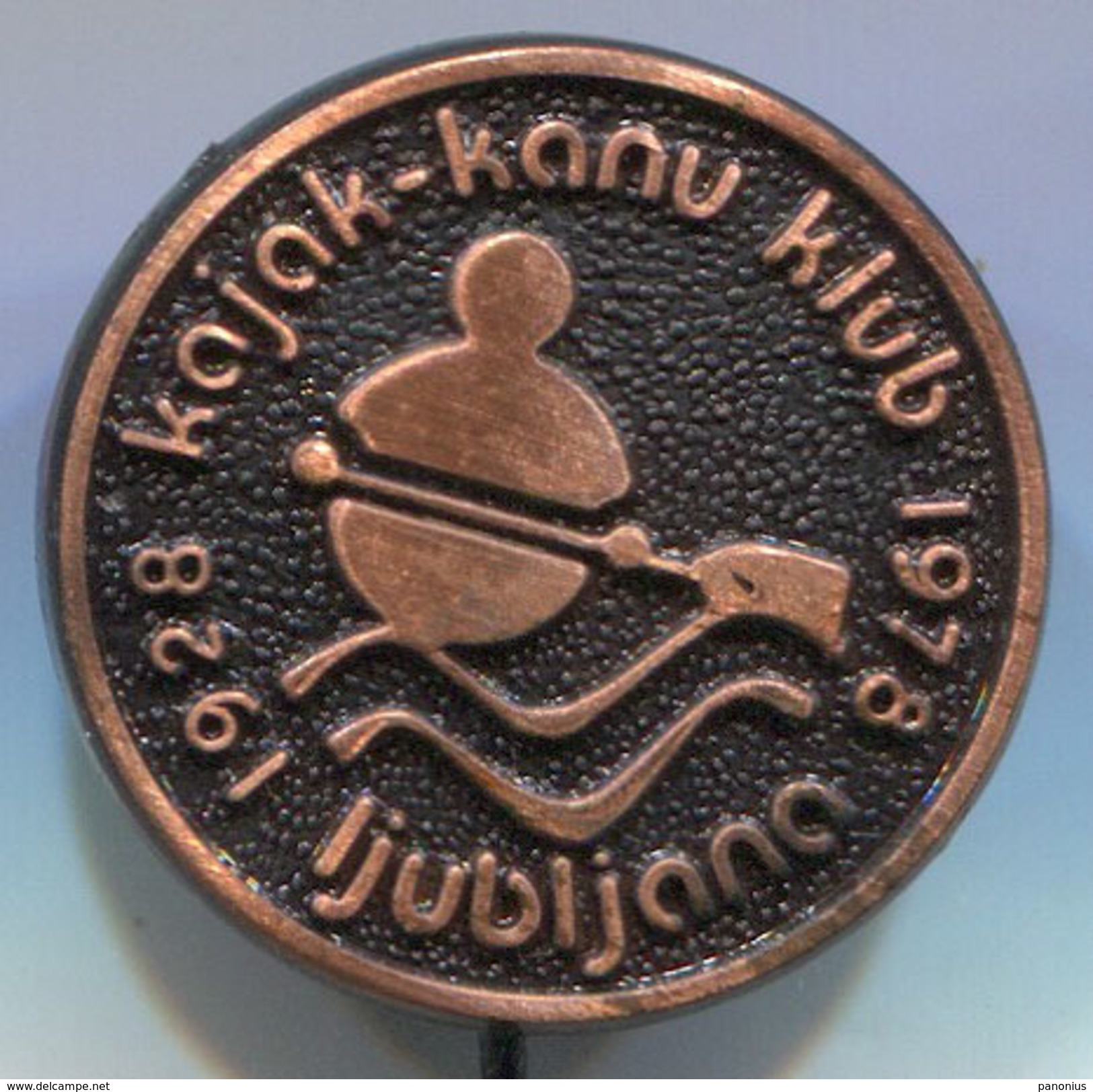 Rowing, Rudern, Canu, Kayak - Club LJUBLJANA, Slovenia, Vintage Pin, Badge, Abzeichen - Rowing