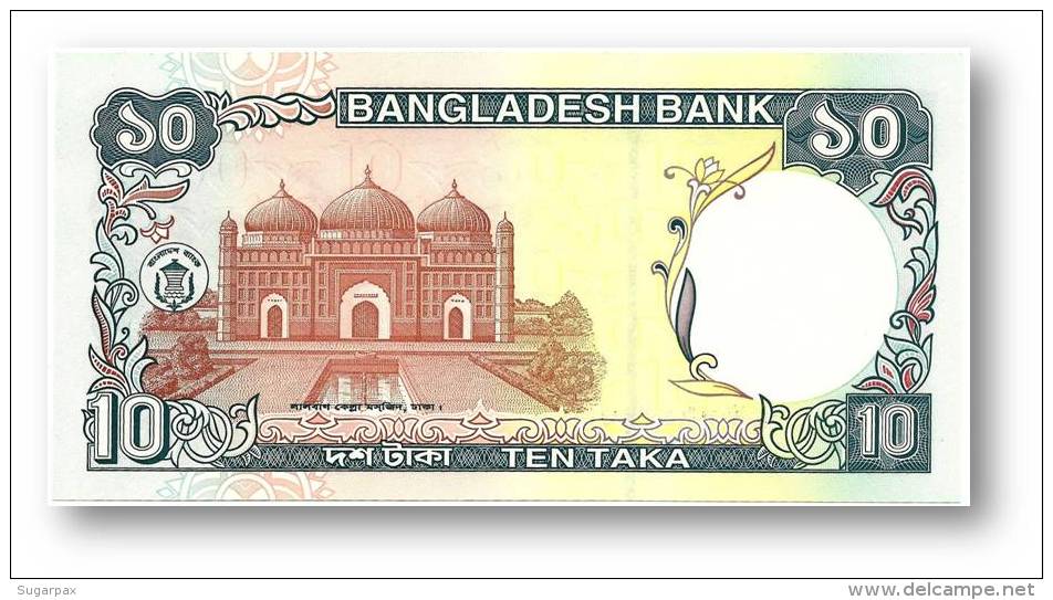 BANGLADESH - 10 Taka - ND ( 1997 ) - Pick 33 - Unc. - Mujibur Rahman - 2 Scans - Bangladesh