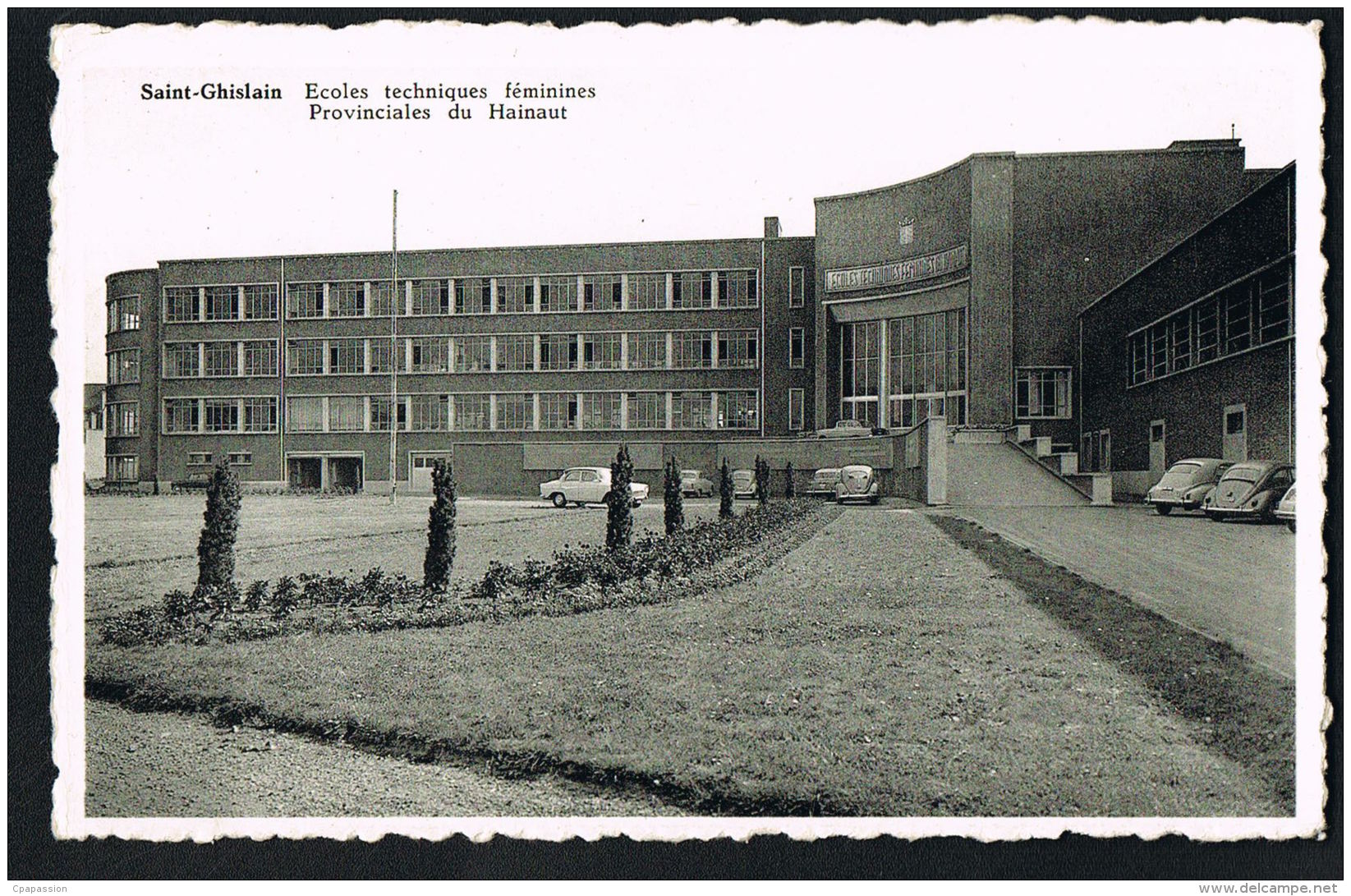 SAINT-GHISLAIN - HAINAUT- BELGIQUE - Ecoles Techniques Féminines Provinciales Du Hainaut - Cpsm - Recto Verso- - Autres & Non Classés