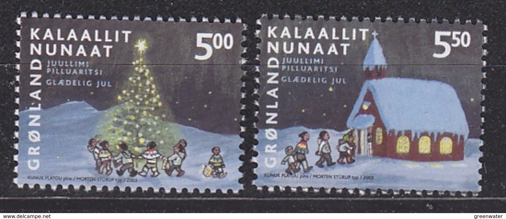 Greenland 2003 Christmas 2v ** Mnh (34233T) - Unused Stamps