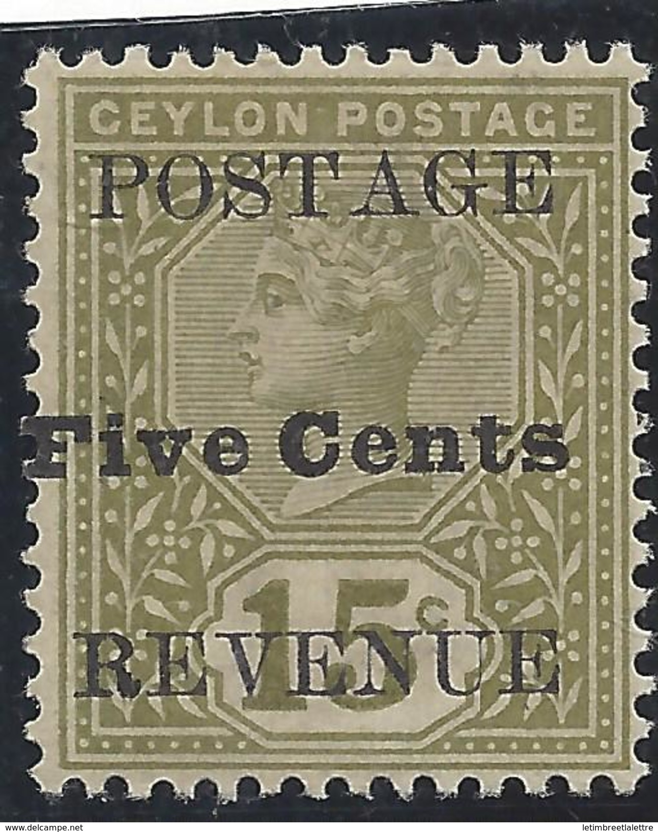 Ceylan - Ceylon - N° 125 - ** - Neuf Sans Charnière - T Et A De Postage Espacé - - Ceylon (...-1947)