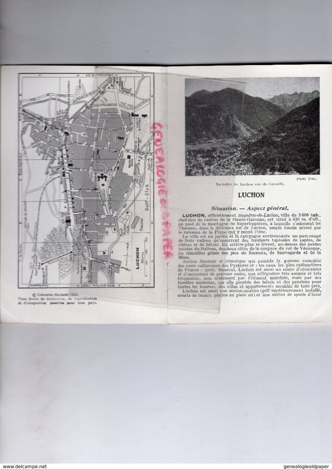 31 - LUCHON ET SES ENVIRONS- GUIGES BLEUS -SUPERBAGNERES-1958-ARREAU-SAINT LARY-VALLEE ASTEAU-VENASQUE-SAINT BEAT-ARAN- - Dépliants Touristiques