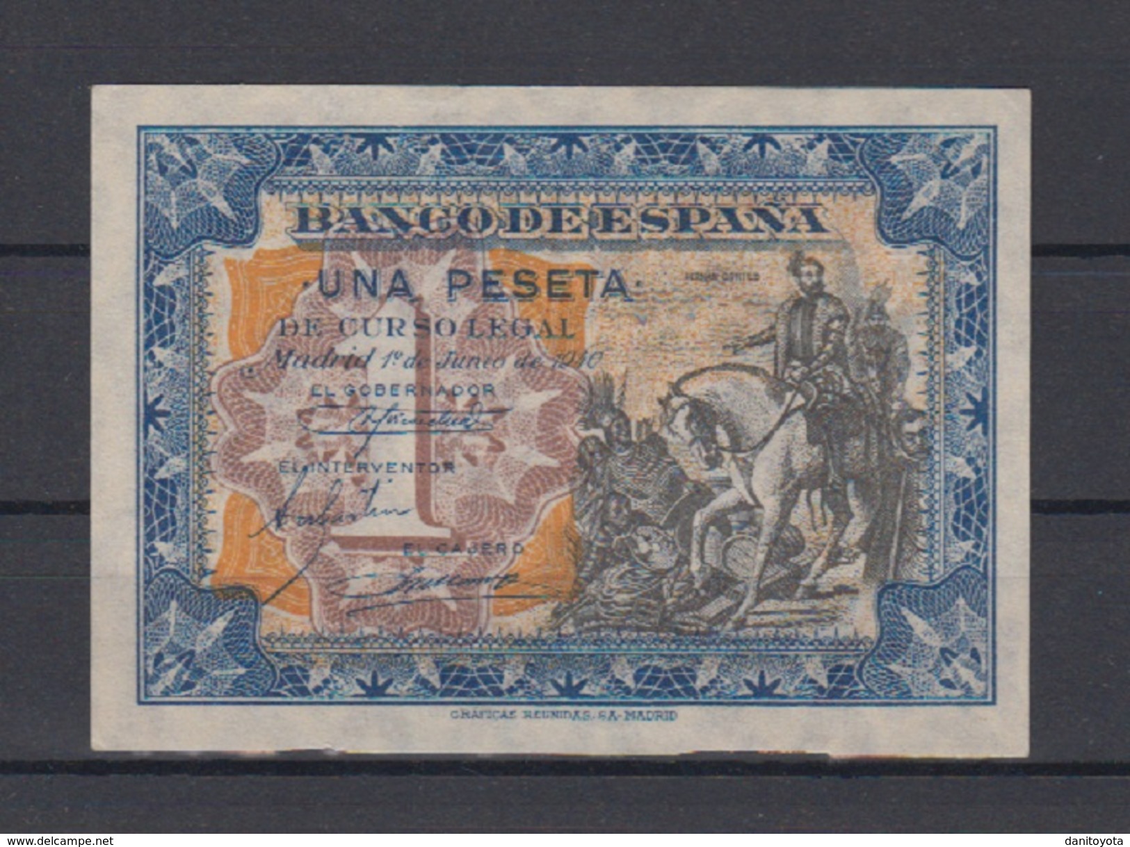 EDIFIL D42a. 1 PTA 1 DE JUNIO DE 1940 - Sammlungen