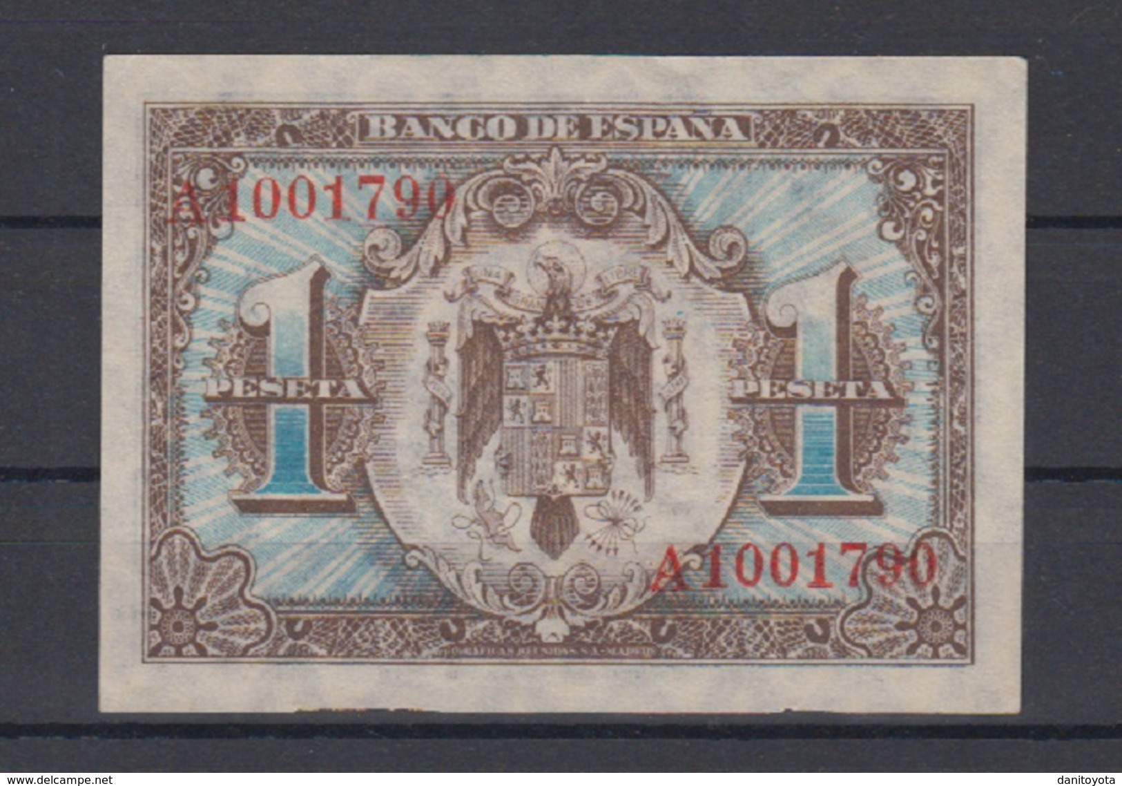 EDIFIL D42a. 1 PTA 1 DE JUNIO DE 1940 - Collections