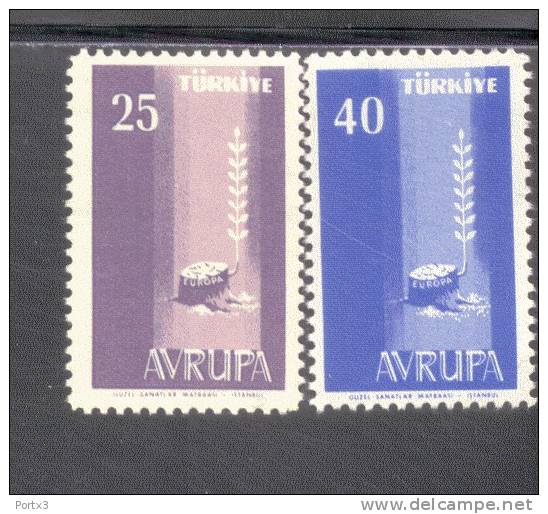 CEPT Türkei 1610 - 11 ** Postfrisch - 1958