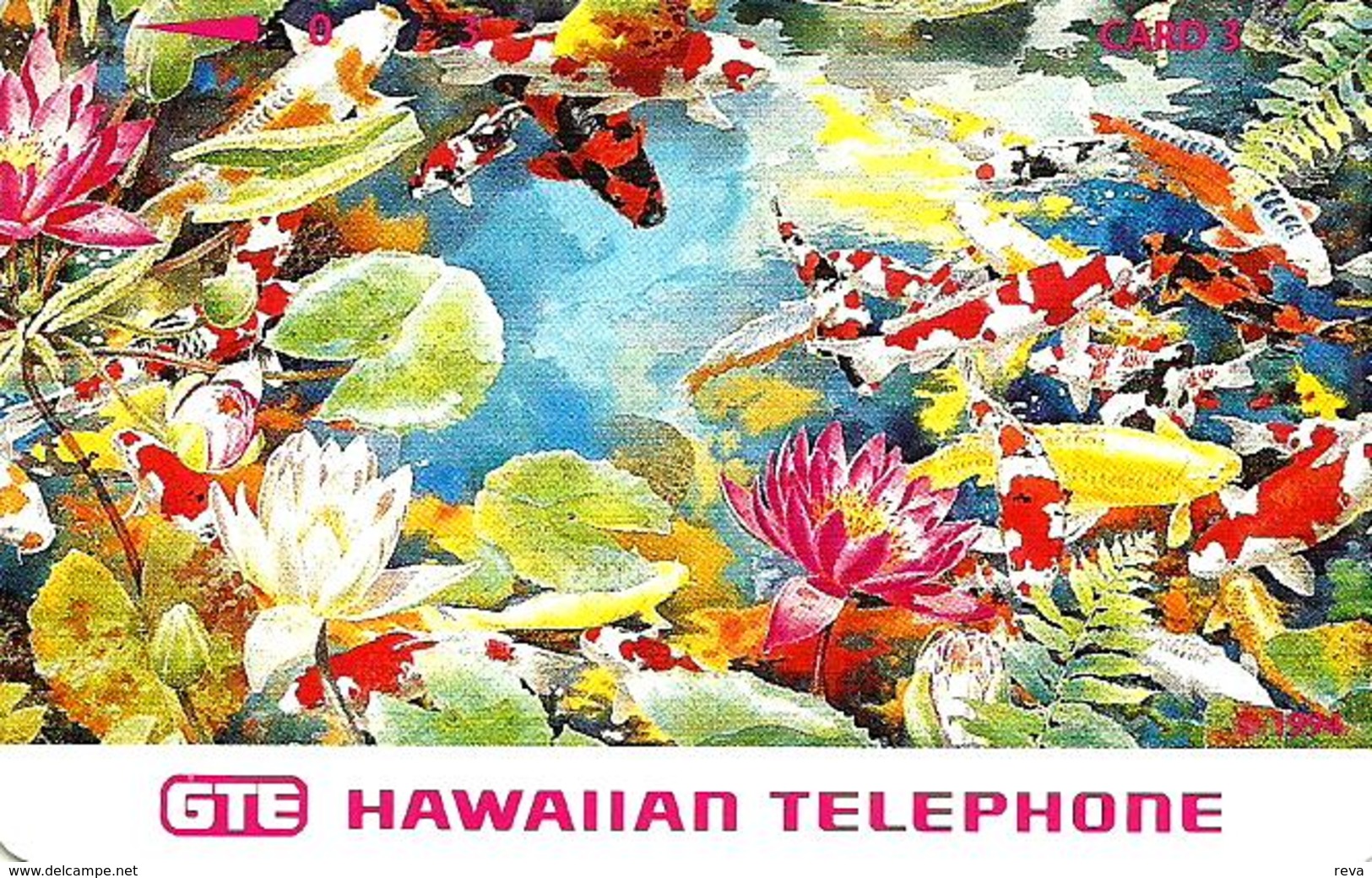 USA HAWAII 3 UNITS FISHES FLOWERS MARINE LIFE  1990's  TAMURA MINT READ DESCRIPTION !!! - Hawaii