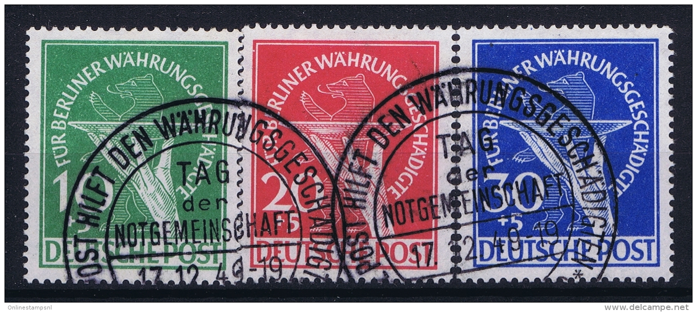 Berlin:  Mi Nr 68 - 70  Used Obl Gestempelt  1949  Währungsgeschädigte - Used Stamps