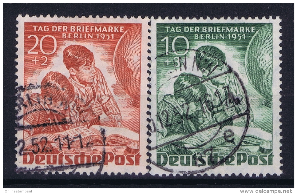 Berlin:  Mi Nr 80 - 81  Used Obl Gestempelt 1951  Tag Der Briefmarken - Gebruikt