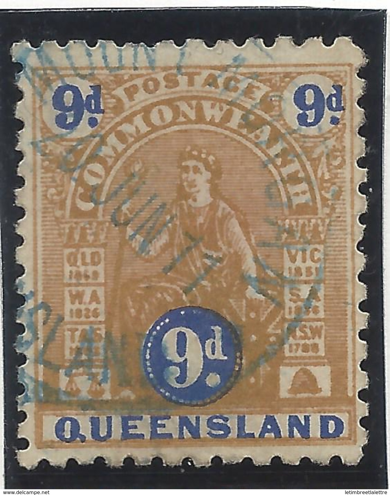 ⭐ Queensland - YT N° 101 A - Oblitéré - Dentelé 11 - RARE ⭐ - Used Stamps