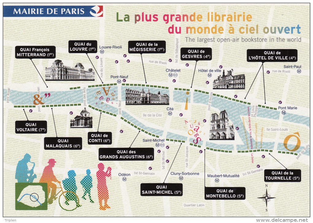 Mairie De Paris - La Plus Grande Librairie Du Monde à Ciel Ouvert - Les Bouquinistes - Advertising