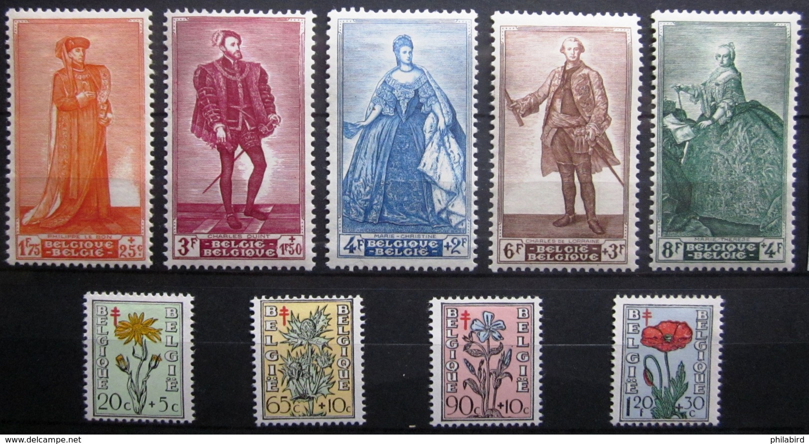 BELGIQUE               N° 814/822             NEUF* - Unused Stamps