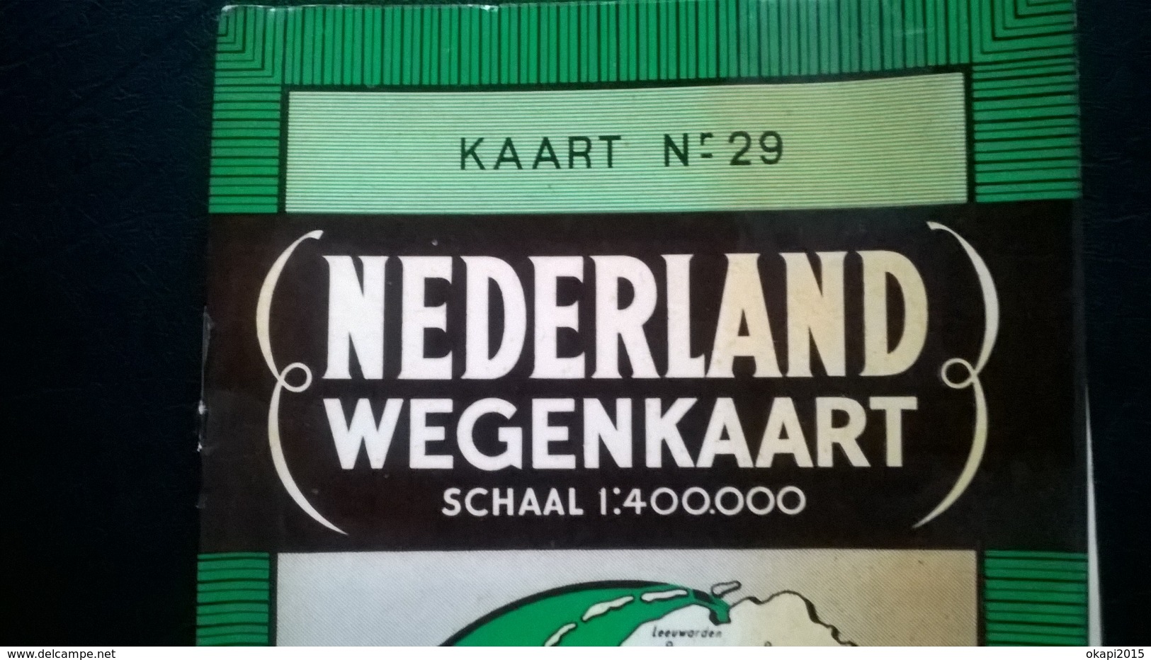 Wegenkaart Of Nederland, Schaal: 1/400000; 1ste Uitgave R.De Rouck - Wegenkaarten