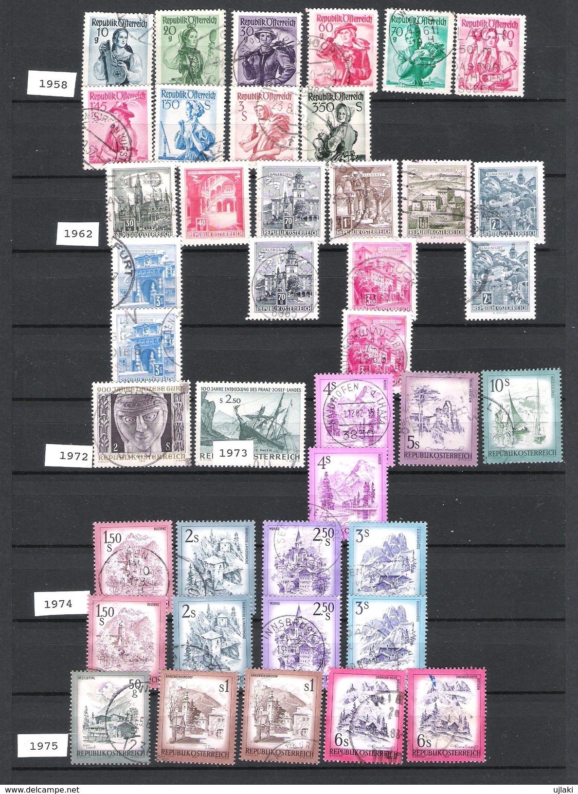 AUTRICHE: Mini Collection De 258 TP Divers,ttes époques: Poste,journeaux,taxes Et Autres (1890....1988) - Colecciones